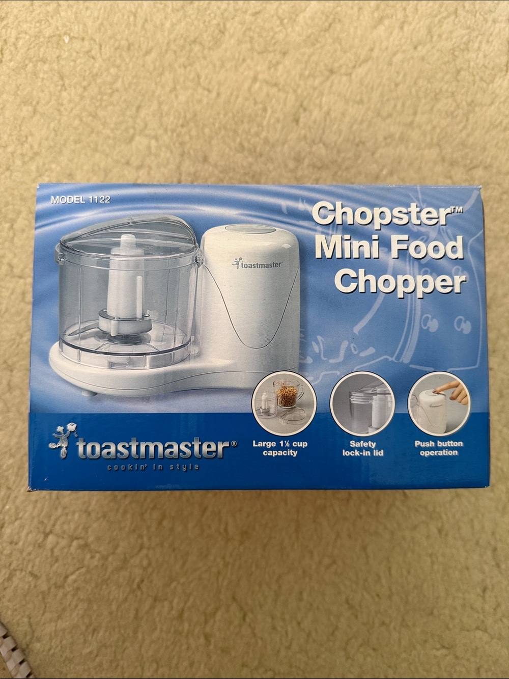 Toastmaster Chopster Mini Food Chopper - White/Clear